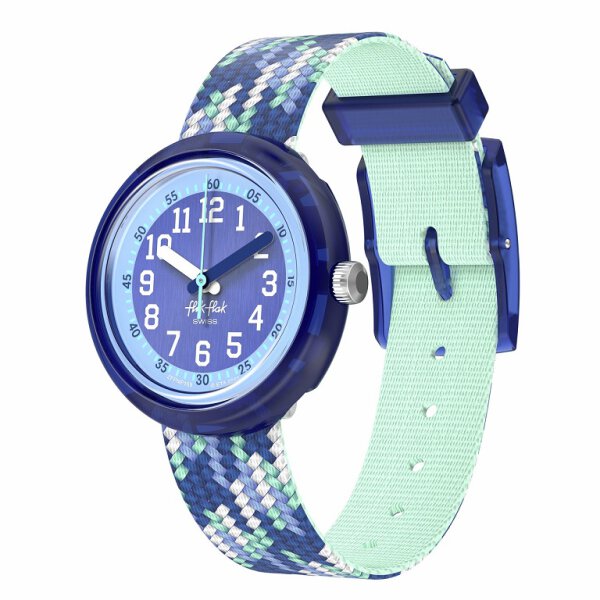 Flik Flak BRAID IN BLUE  Kinderuhr FPNP169